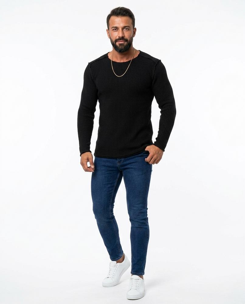 Theresa Mode - Tamon | Strukturiert Körperbetont Pullover Herren