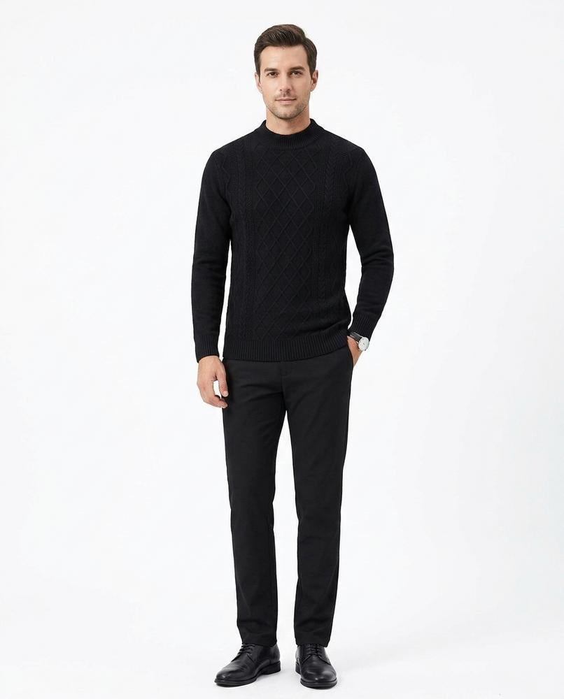 Theresa Mode - Rotal | Strukturiert Gestrickt Pullover Herren