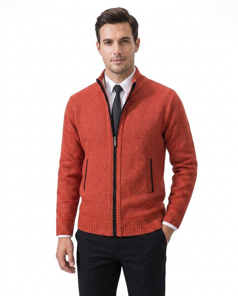 Theresa Mode - Comar | Strukturiert Hochschließend Strickjacke Herren