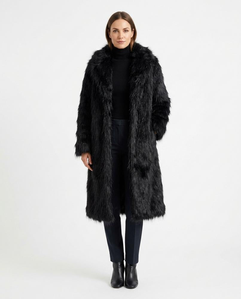 Theresa Mode - Zaron | Langhaarig Verschlusslos Mantel Unisex
