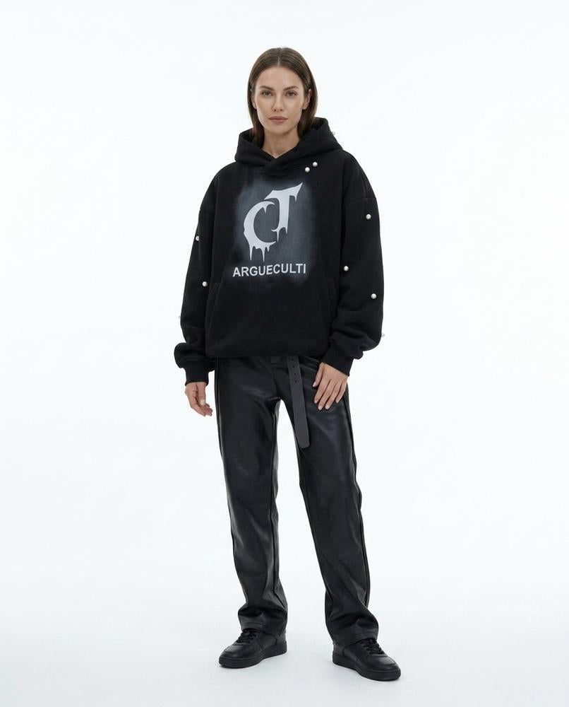 Theresa Mode - Zelan | Verzierter Bedruckter Hoodie Unisex