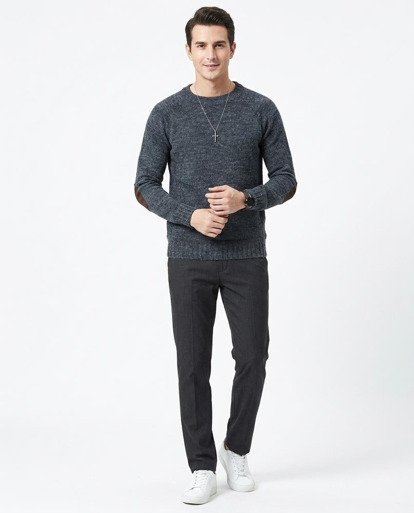 Theresa Mode - Tahal | Melierter Strukturierter Pullover Herren