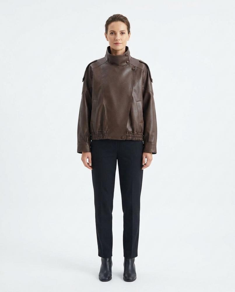 Theresa Mode - Color | Asymmetrisch Gekörnt Jacke Damen