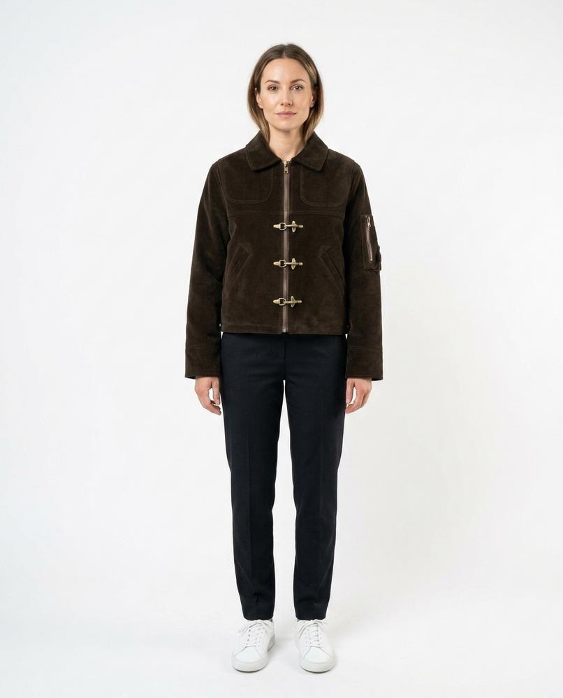 Theresa Mode - Riren | Velourartig Kurz Geschnitten Jacke Unisex