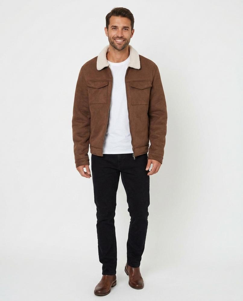 Theresa Mode - Milin | Gefütterte Veloursartige Jacke Herren