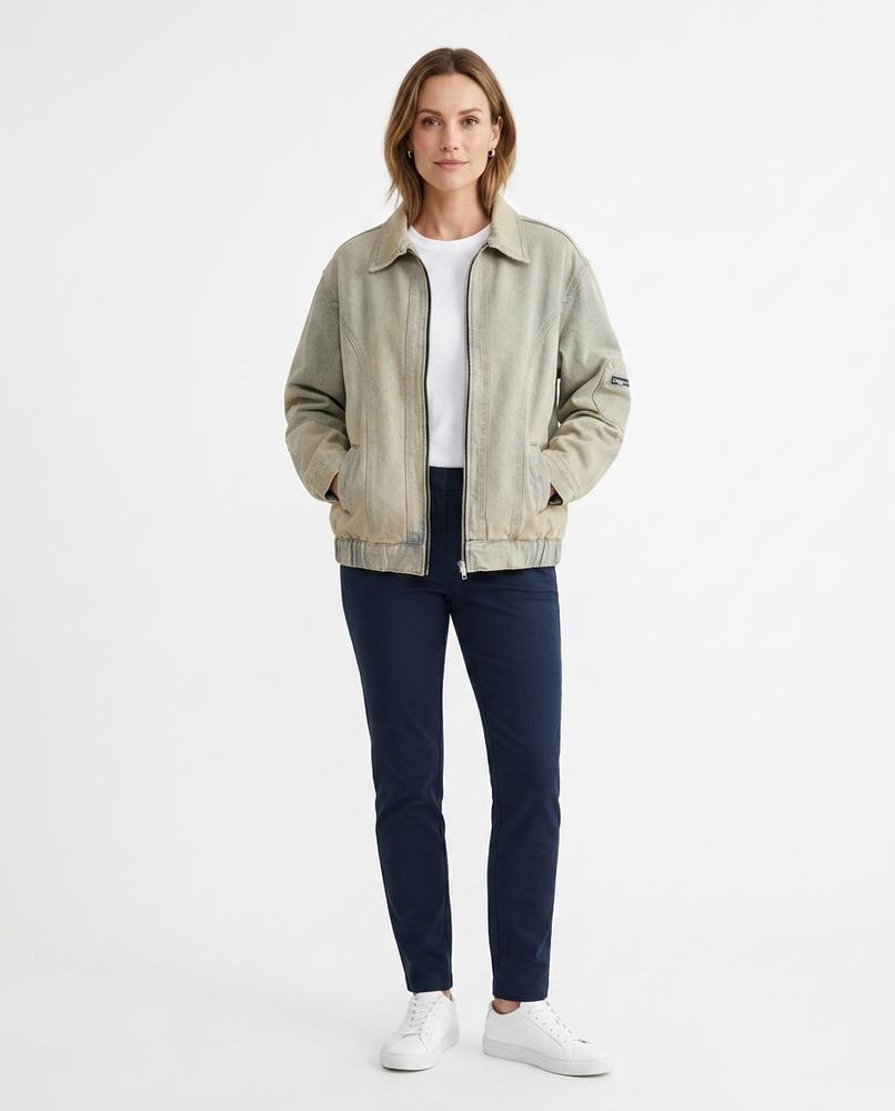 Theresa Mode - Yehul | Verwaschen Weit Geschnitten Jacke Unisex