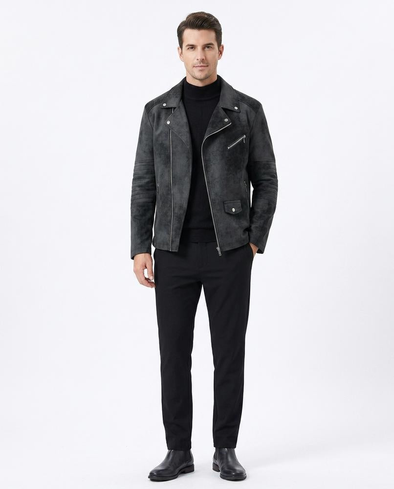 Theresa Mode - Nezur | Asymmetrisch Aufgeraut Jacke Herren