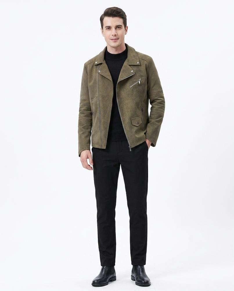 Theresa Mode - Nezur | Asymmetrisch Aufgeraut Jacke Herren